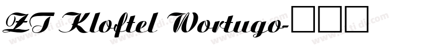 ZT Kloftel Wortugo字体转换